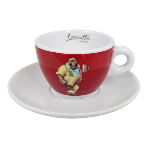 Lucaffe Cappuccinotasse Collection rot