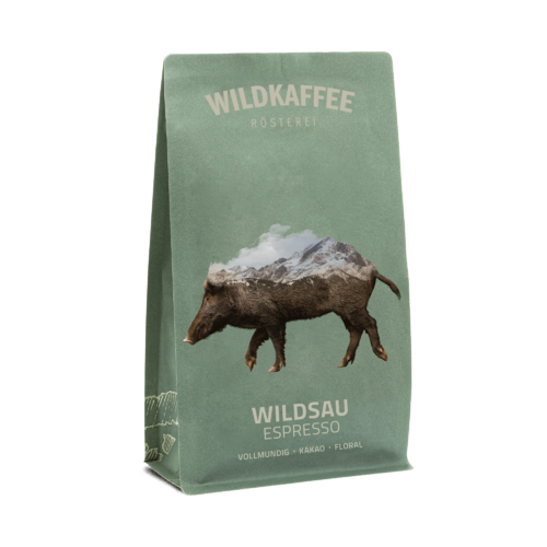 Wildkaffee: Wildsau Espresso, 1000g ganze Bohne
