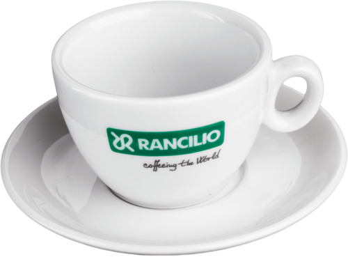 Rancilio Cappuccino Tasse mit Unterteller