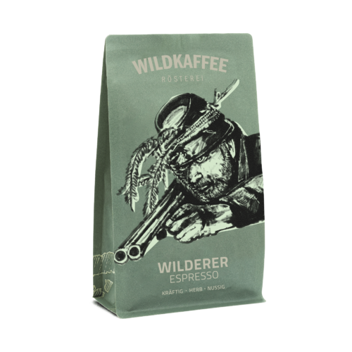 Wildkaffee: Wilderer Espresso, 1000g ganze Bohne