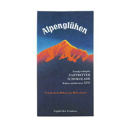 Alpenglühen Zartbitter Schokoladentafel, 100g