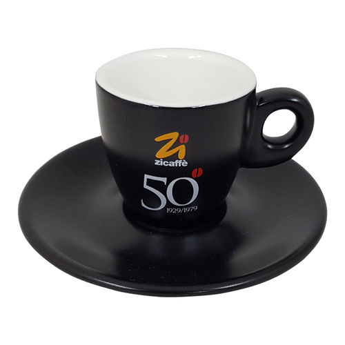 Zicaffe Espressotasse 50 Anniversario Black