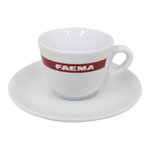 Faema Espressotasse mit Unterteller