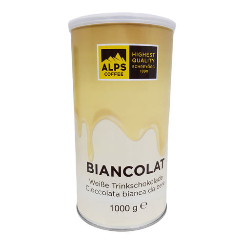 Alps Coffee Biancolat weiße Trinkschokolade, 1000g