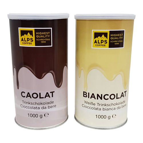 Alps Coffee Trinkschokolade im Doppelpack, 1000g